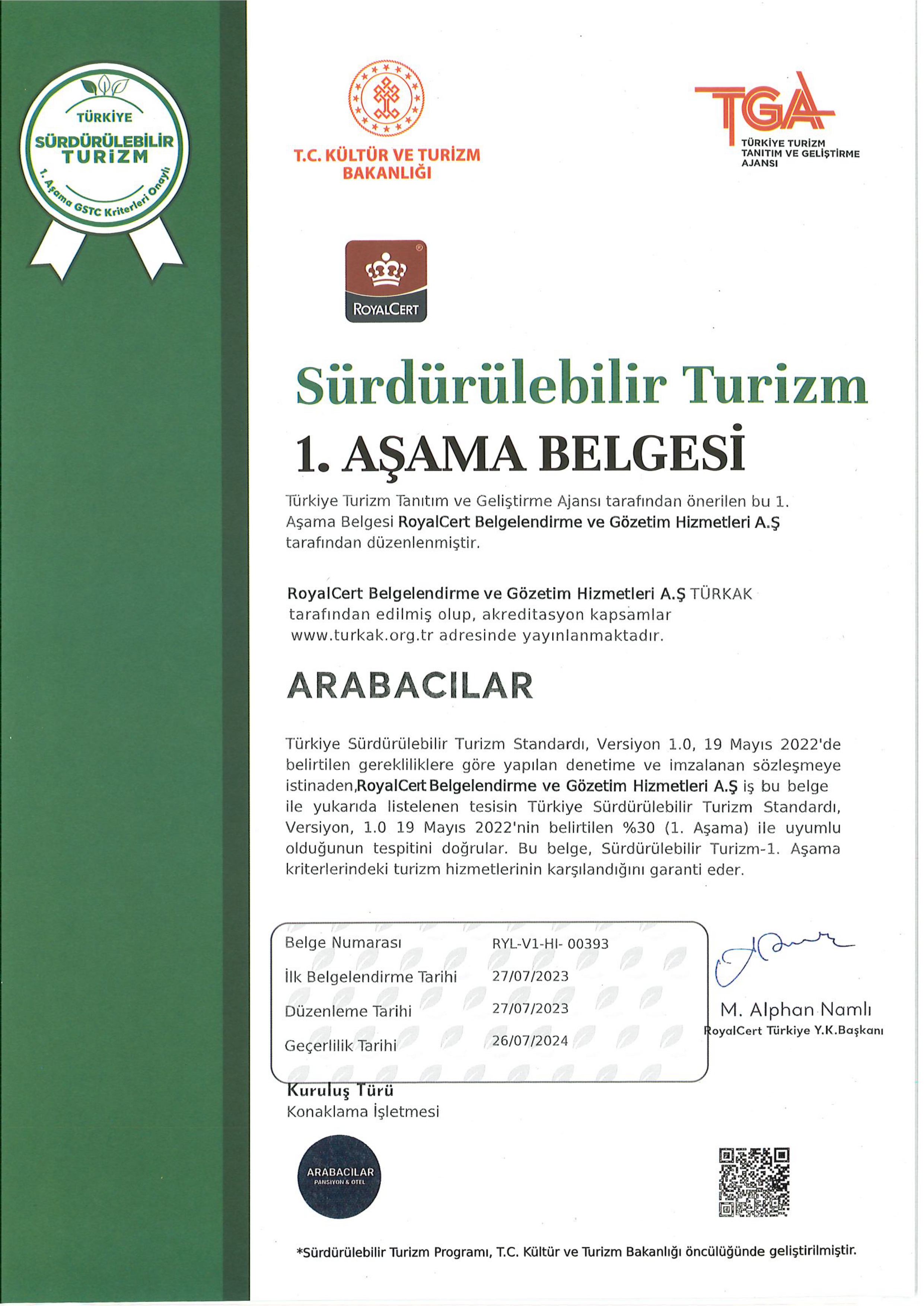 Arabacılar Pansiyon Broşür Sayfa 2